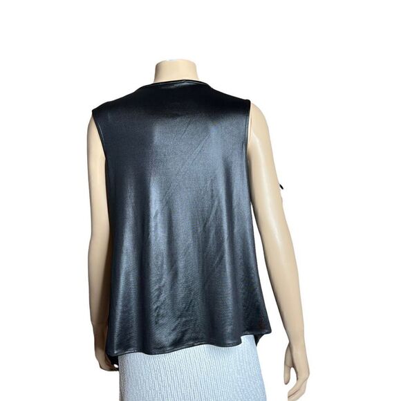 Zara huge pearl black sleeveless top - Picture 5 of 11